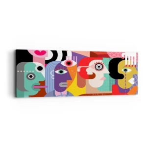 Cuadro sobre lienzo - Impresión de Imagen - Estilo Picasso - 90x30 cm