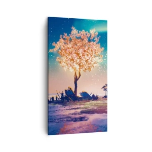 Cuadro sobre lienzo - Impresión de Imagen - La naturaleza perdura - 45x80 cm