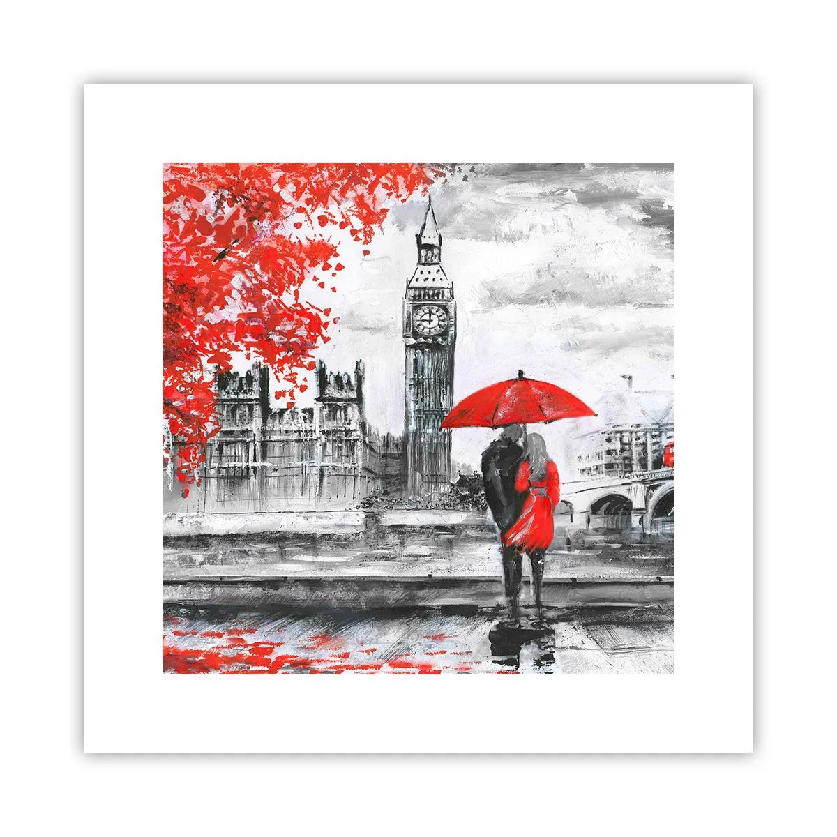 Póster - Londres enamora - 30x30 cm