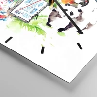 Esfera sin numeración, con rayas