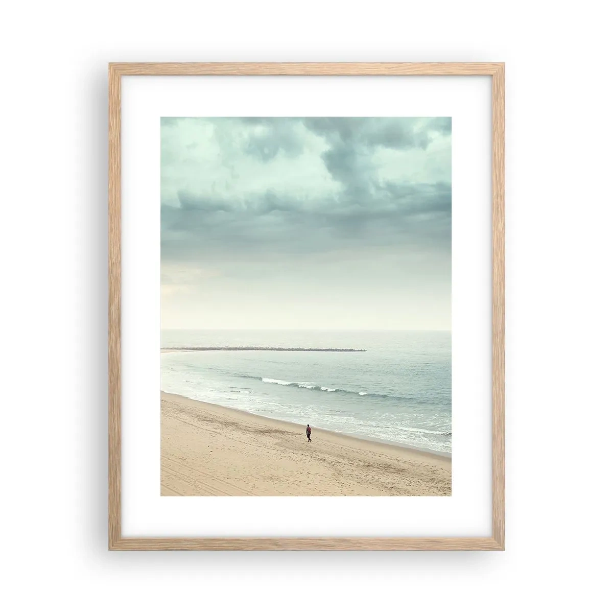 Póster en marco roble claro - En busca de la paz - 40x50 cm