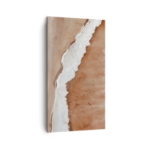 Cuadro sobre lienzo - Impresión de Imagen - En colores terrosos - 45x80 cm