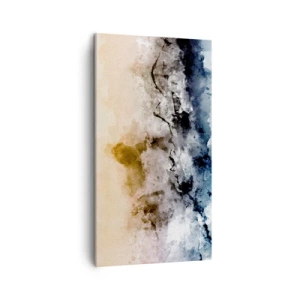 Cuadro sobre lienzo - Impresión de Imagen - Hundido en una nube de niebla - 45x80 cm