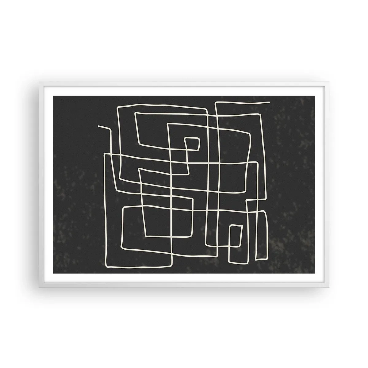 Póster en marco blanco - No es tan sencillo - 100x70 cm