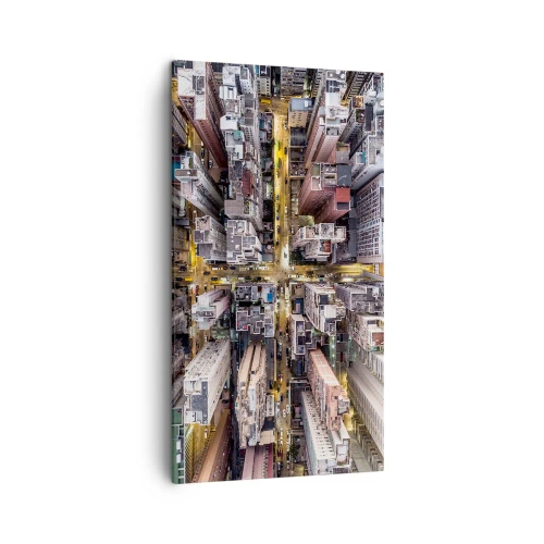 Cuadro sobre lienzo - Impresión de Imagen - Saludos desde Hong Kong - 45x80 cm