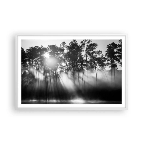 Póster en marco blanco - Sol imparable - 91x61 cm