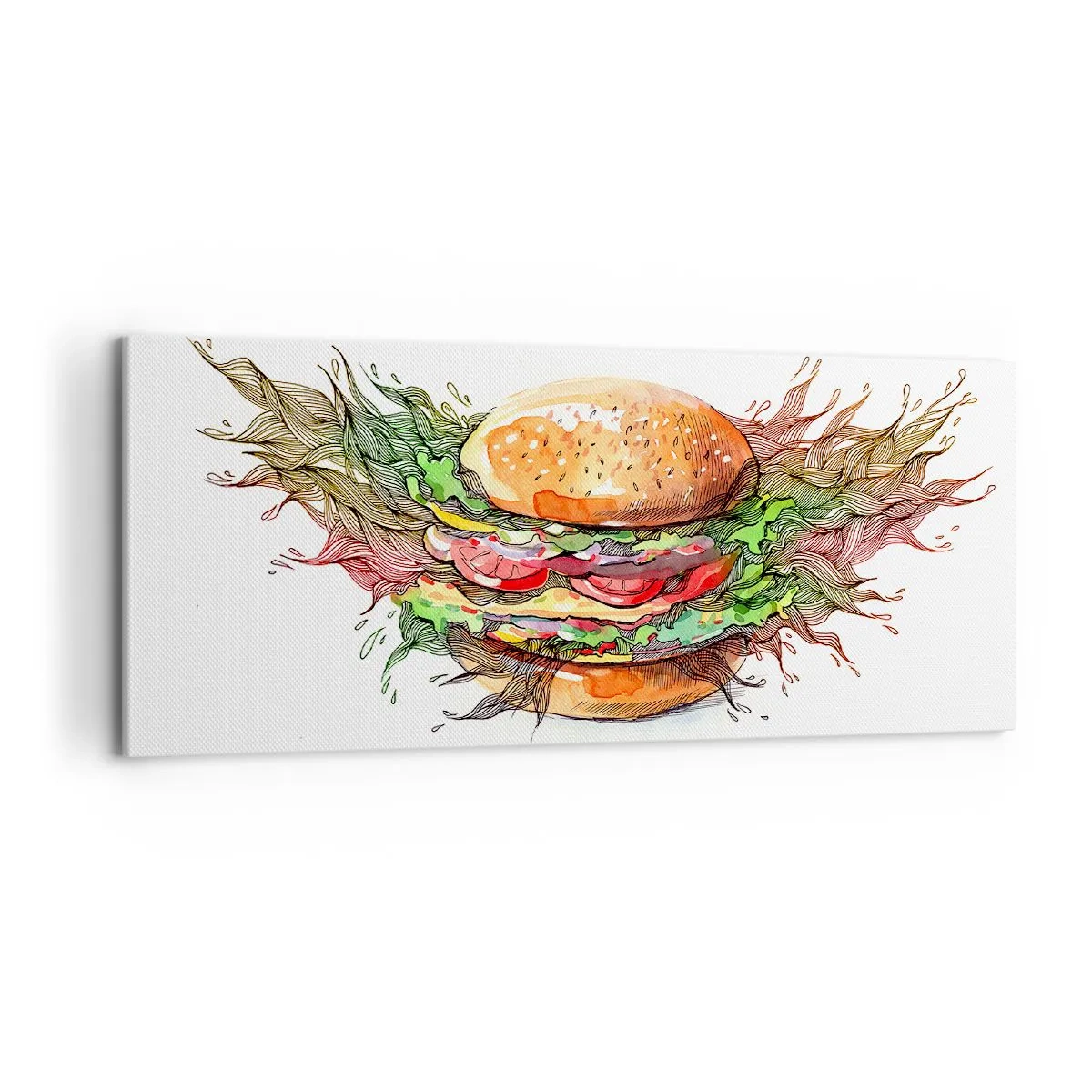 Cuadro sobre lienzo - Impresión de Imagen - Tentación irresistible - 100x40 cm