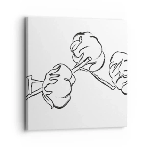 Cuadro sobre lienzo - Impresión de Imagen - Plumón de algodón - 40x40 cm