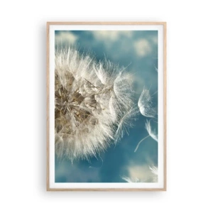 Póster en marco roble claro - El aliento de un ángel - 70x100 cm