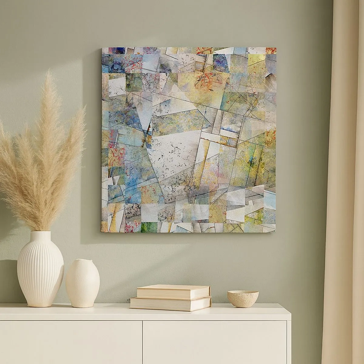 Cuadro sobre lienzo - Impresión de Imagen - Remodelación geométrica - 30x30 cm