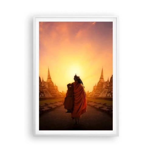 Póster en marco blanco - En paz por la eternidad - 70x100 cm