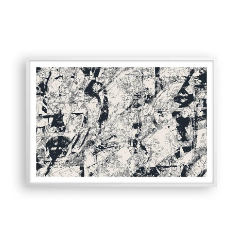 Póster en marco blanco - La interpenetración de los opuestos - 91x61 cm