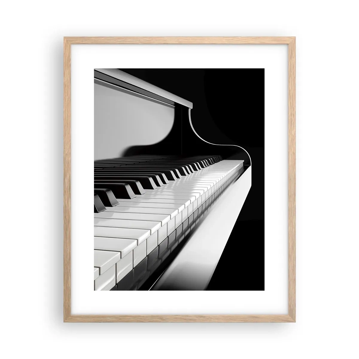 Póster en marco roble claro - Armonía musical - 40x50 cm