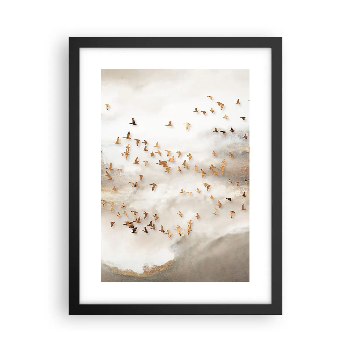 Póster en marco negro - Es hora... - 30x40 cm