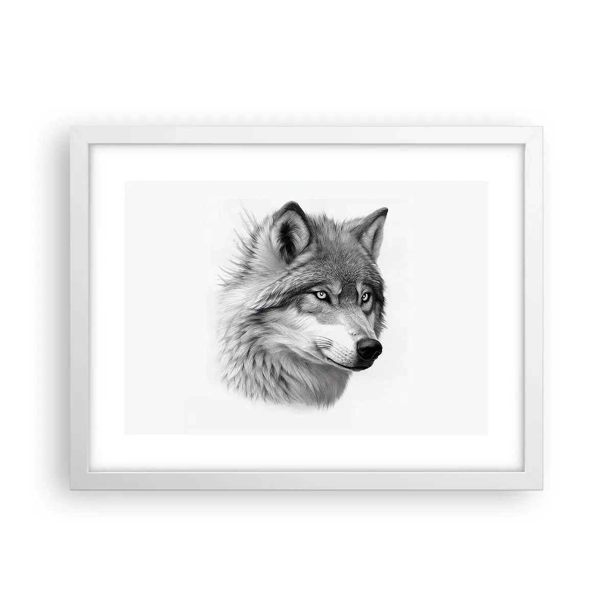 Póster en marco blanco - Alfa - sin duda - 40x30 cm