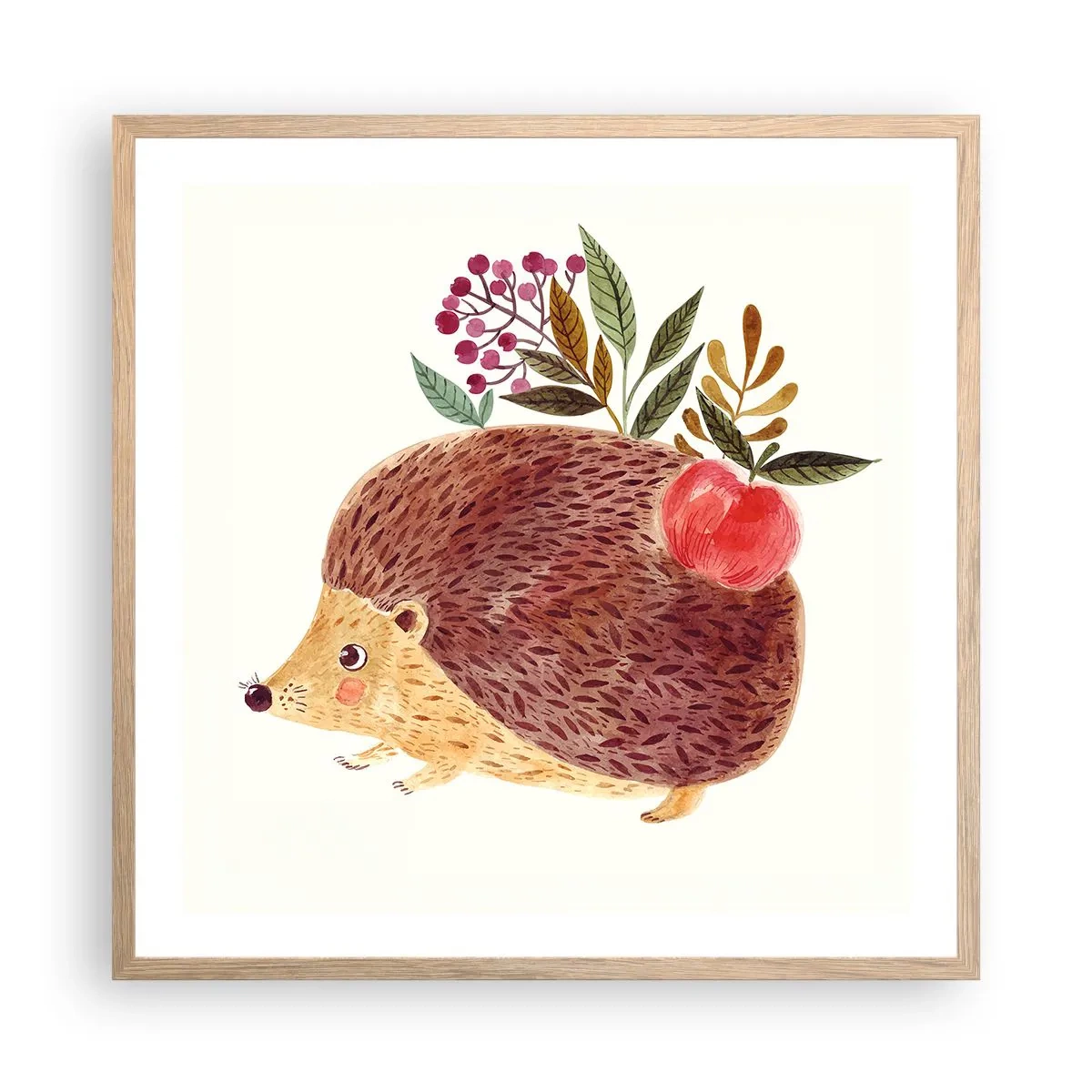 Póster en marco roble claro - Y ya te gusto - 60x60 cm