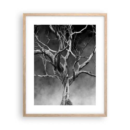 Póster en marco roble claro - Primordial y sagrado - 40x50 cm