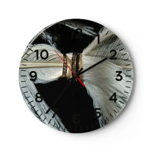 Reloj de pared - Reloj de vidrio - ...y no te dejaré.... - 30x30 cm