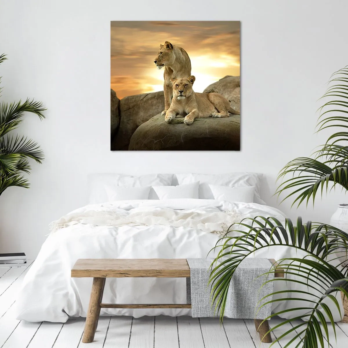 Cuadro sobre lienzo - Impresión de Imagen - Majestuosidad real - 30x30 cm