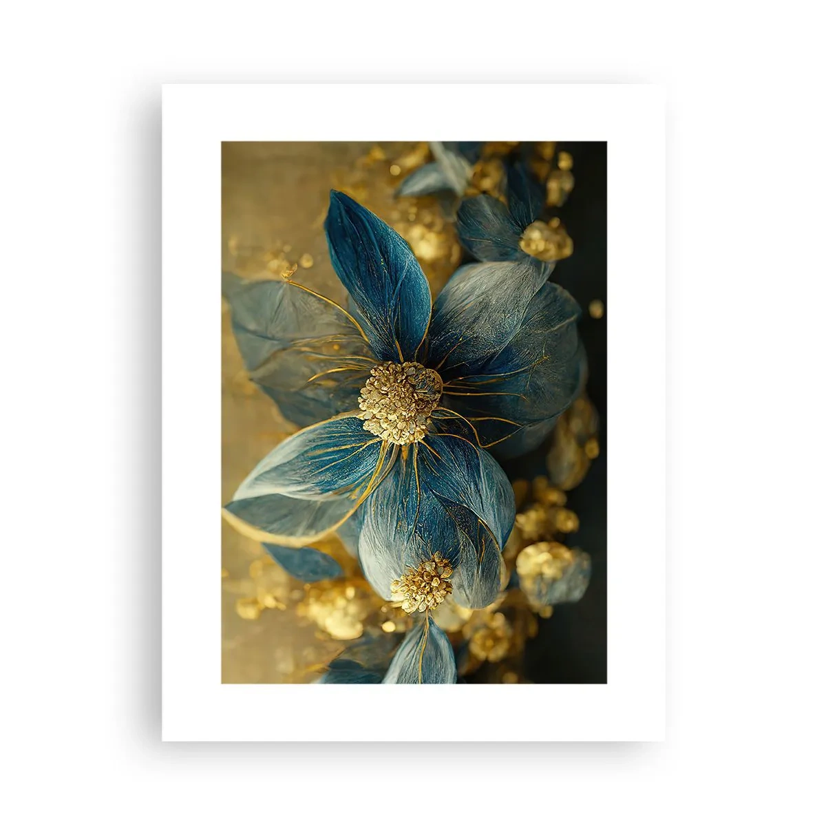 Póster - Flor de oro - 30x40 cm
