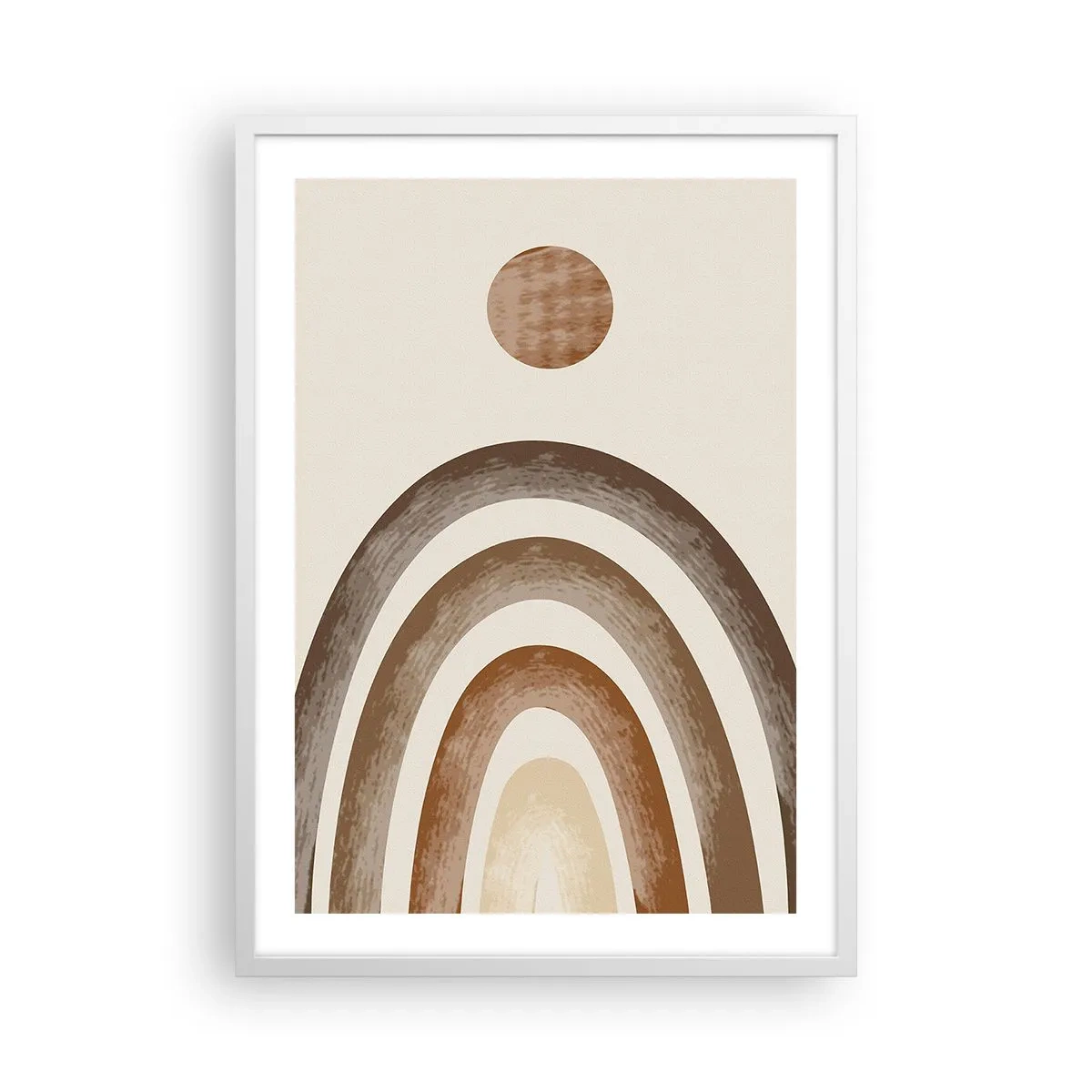 Póster en marco blanco - En otro mundo - 50x70 cm