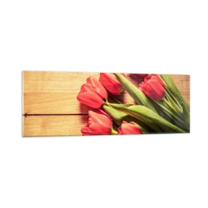 Cuadro sobre vidrio - Impresiones sobre Vidrio - Una confesión primaveral - 90x30 cm