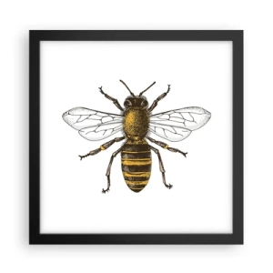 Póster en marco negro - Bondad natural - 30x30 cm