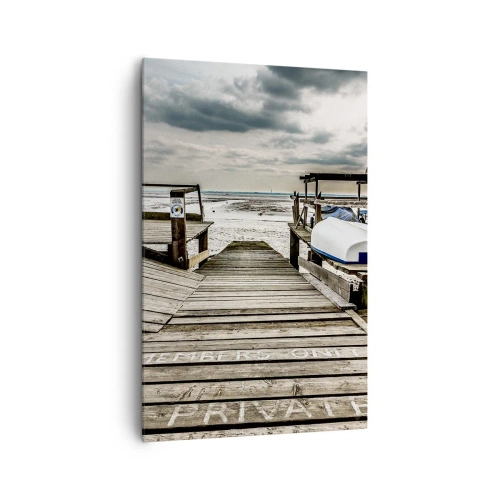 Cuadro sobre lienzo - Impresión de Imagen - La playa del norte - 80x120 cm