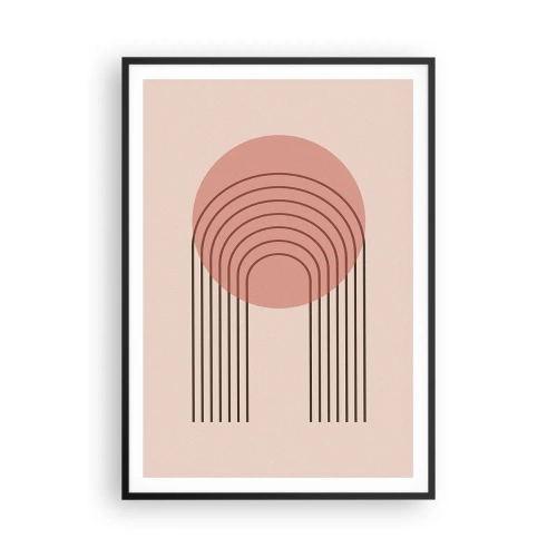 Póster en marco negro - Atracción irresistible - 70x100 cm