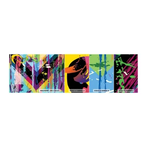 Muestra De Fotomural Standard Eco - De arriba a abajo - Abstracción, Pedazo, Gráficos - 100x30 cm
