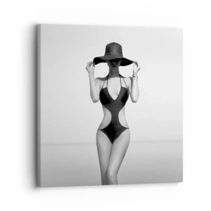 Cuadro sobre lienzo - Impresión de Imagen - Mi nombre es Elegancia - 30x30 cm