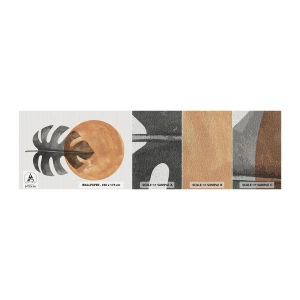 Muestra de fotomural Premium Canvas - Siempre el sol - Hoja, Sol, bohemia - 100x30 cm