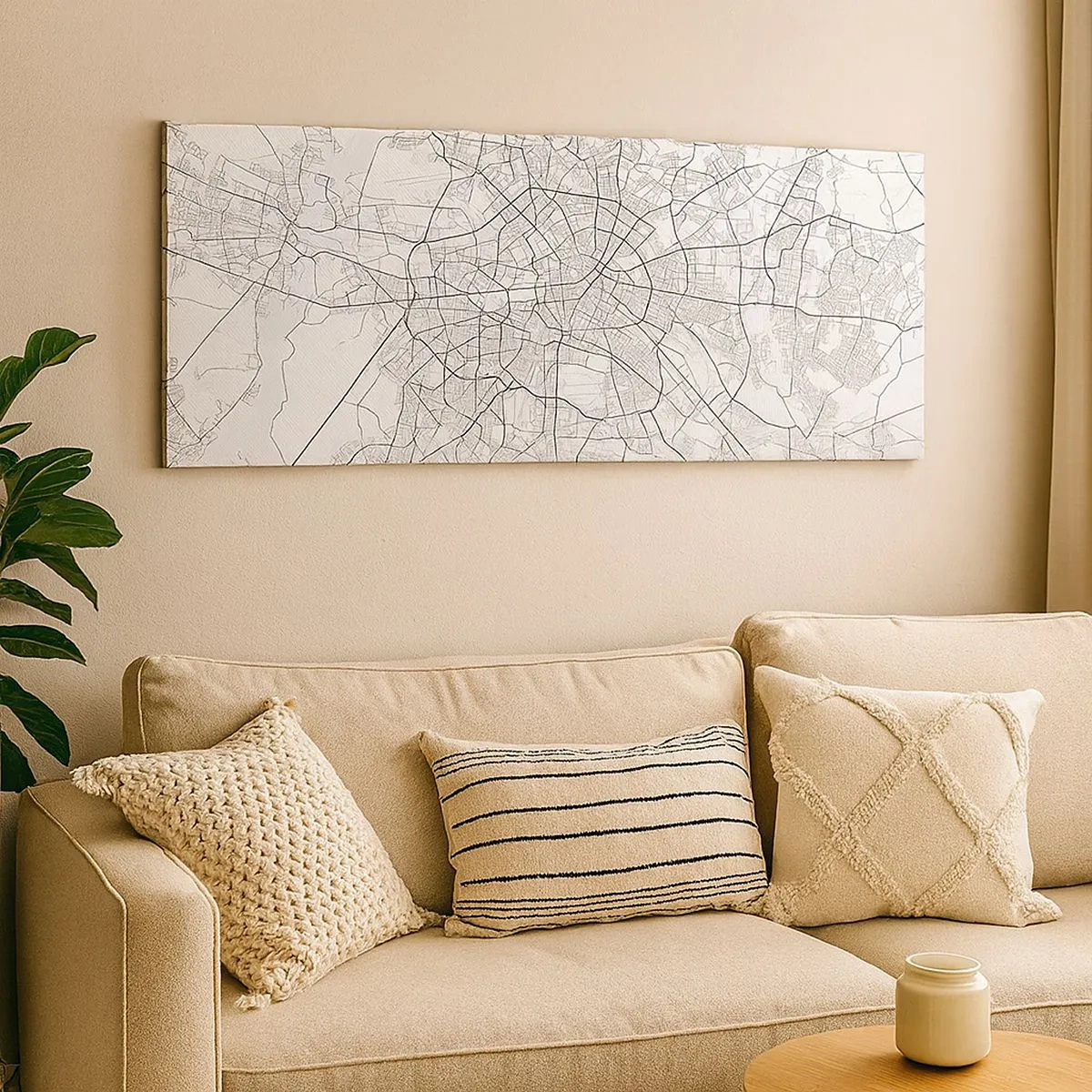 Cuadro sobre lienzo - Impresión de Imagen - Flor de Berlín - 100x40 cm