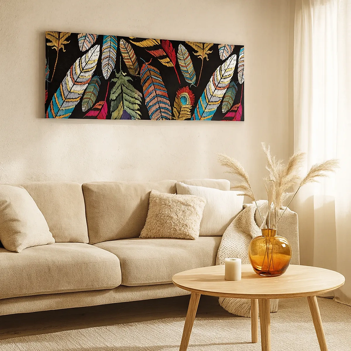 Cuadro sobre lienzo - Impresión de Imagen - Carnaval de las aves - 30x30 cm