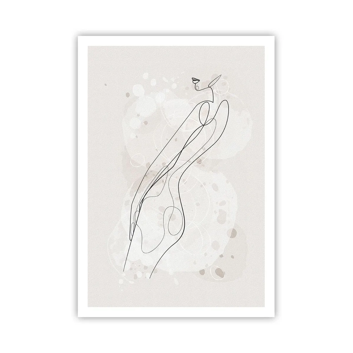 Póster - Una mirada no dice nada y al mismo tiempo lo dice todo - 70x100 cm