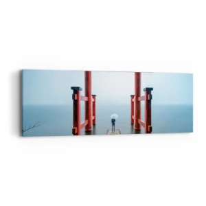 Cuadro sobre lienzo - Impresión de Imagen - Ensueño japonés - 90x30 cm