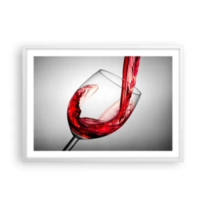 Póster en marco blanco - Color - Movimiento - Sonido - 70x50 cm