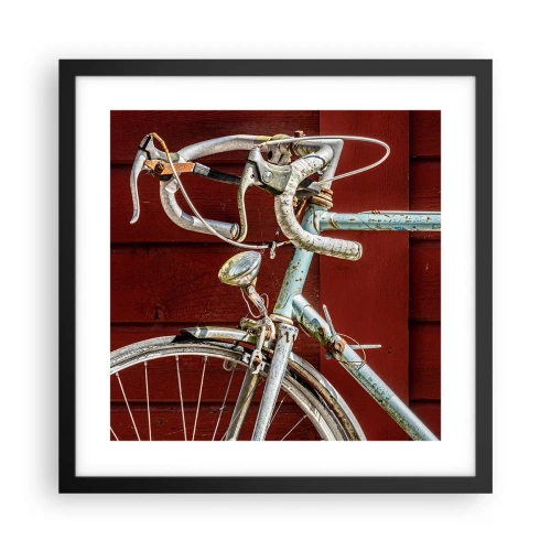 Póster en marco negro - Creada para las victorias - 40x40 cm