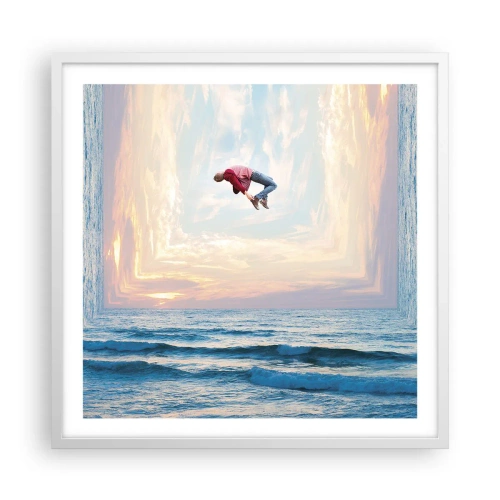 Póster en marco blanco - A otra dimensión - 60x60 cm