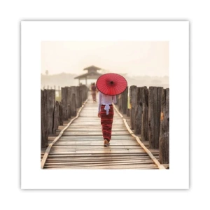 Póster - En un viejo puente - 30x30 cm