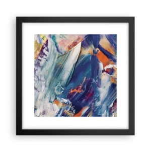 Póster en marco negro - Confusión de colores - 30x30 cm