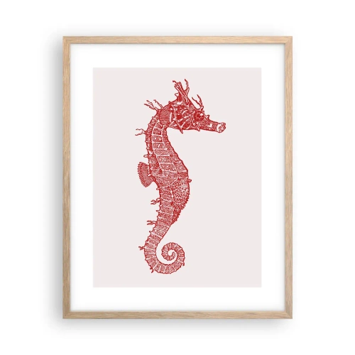 Póster en marco roble claro - Una intrincada creación - 40x50 cm