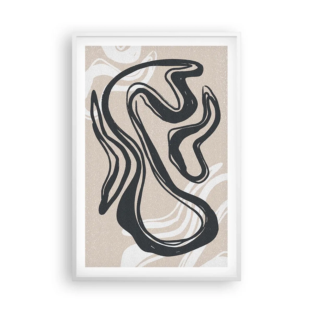 Póster en marco blanco - Expresión multiplicada - 61x91 cm