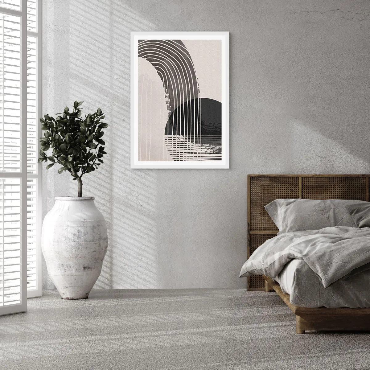 Póster en marco blanco - Ida y vuelta - 61x91 cm