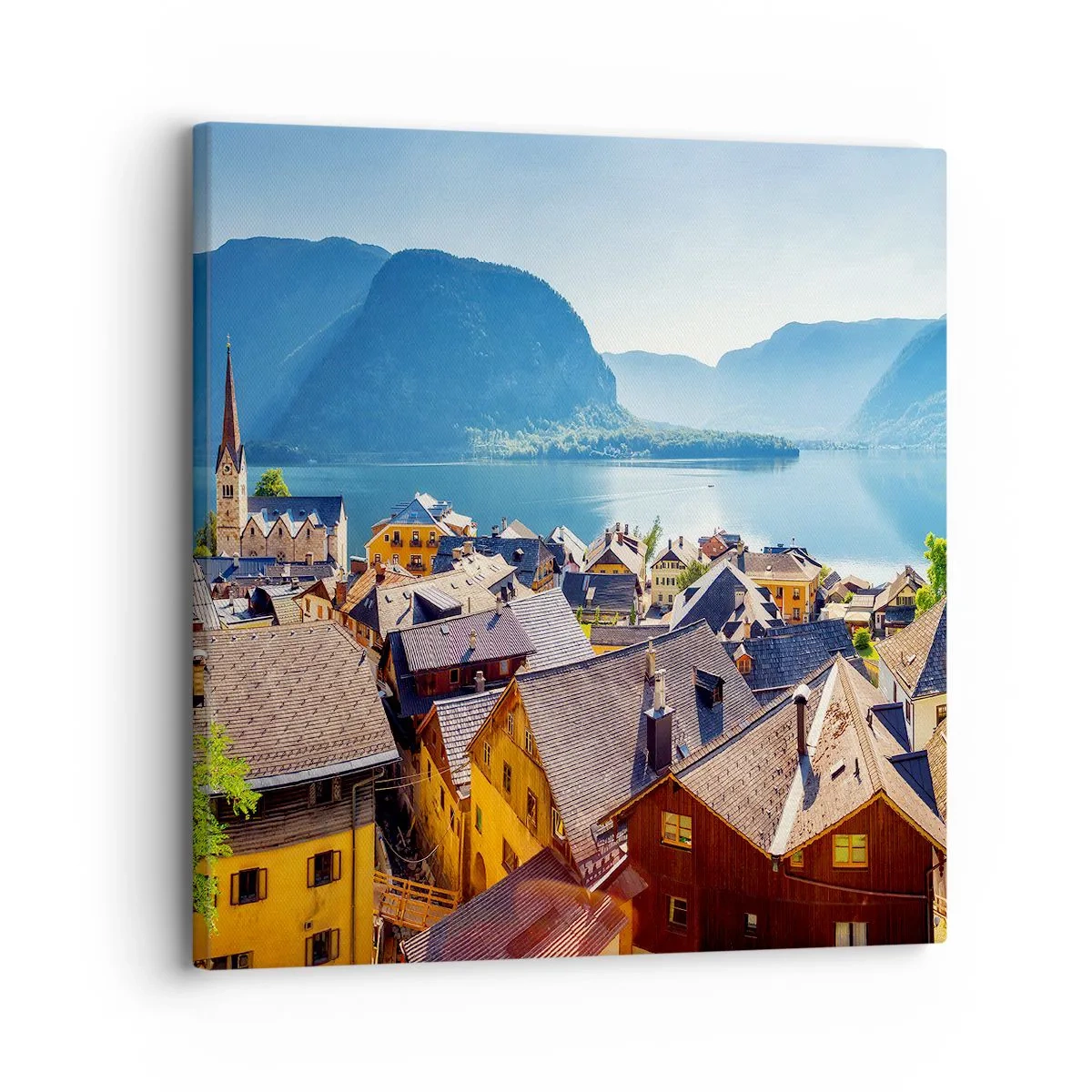 Cuadro sobre lienzo - Impresión de Imagen - No podría ser más pintoresco - 30x30 cm