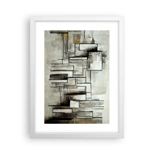 Póster en marco blanco - El poder de la sencillez - 30x40 cm