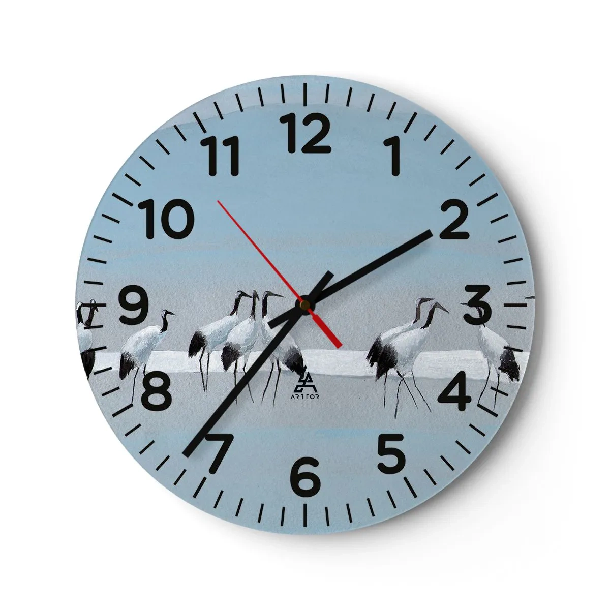 Reloj de pared - Reloj de vidrio - Después de un día caluroso - 40x40 cm