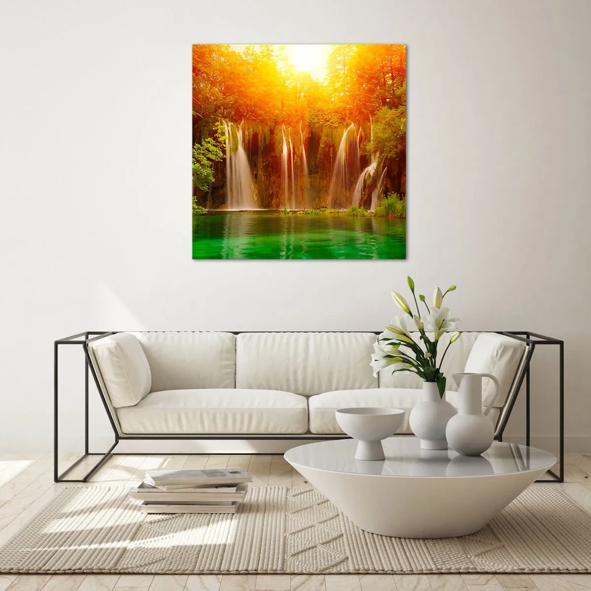 Cuadro sobre vidrio - Impresiones sobre Vidrio - Sol y sombra - 60x60 cm