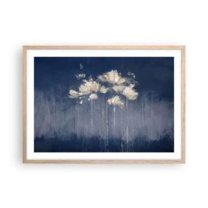 Póster en marco roble claro - Como pétalos al viento - 70x50 cm