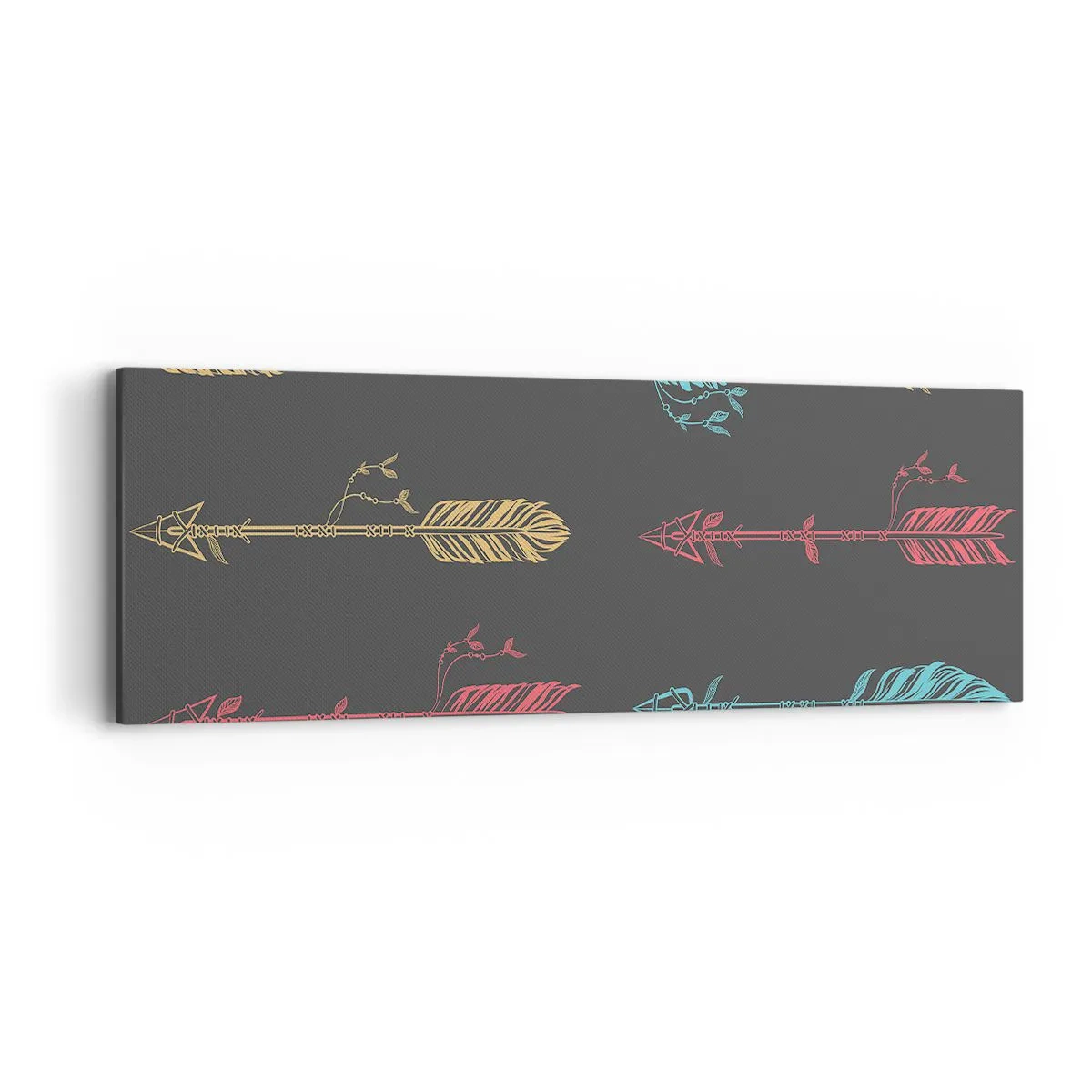 Cuadro sobre lienzo - Impresión de Imagen - Flechas - 90x30 cm